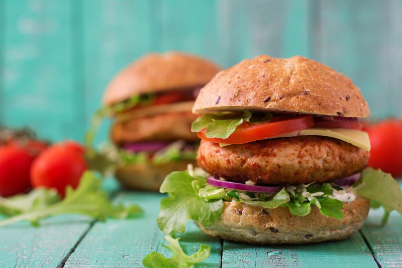 Healthy, bbq, turkey burger